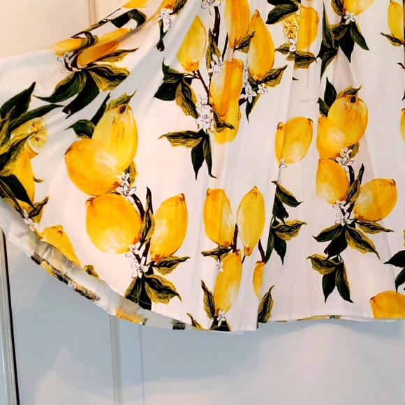 Cotton skirt lemon print xl - Picture 5 of 5
